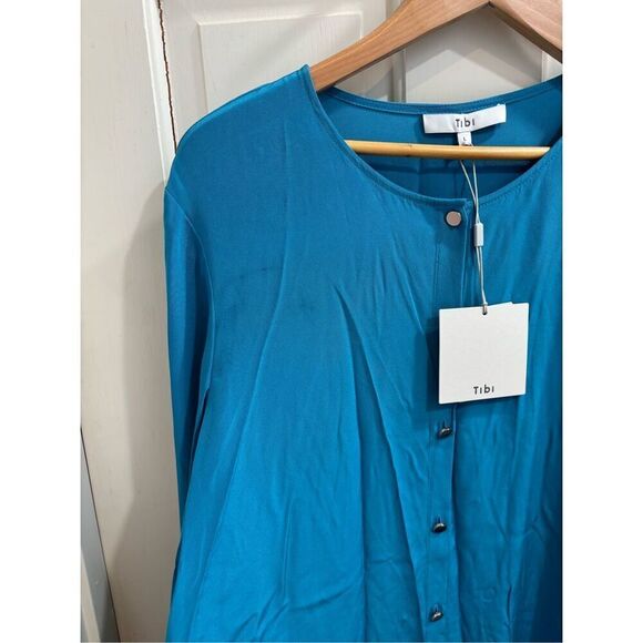 NWT tibi Arielle silk oversized midi dress - Picture 10 of 10